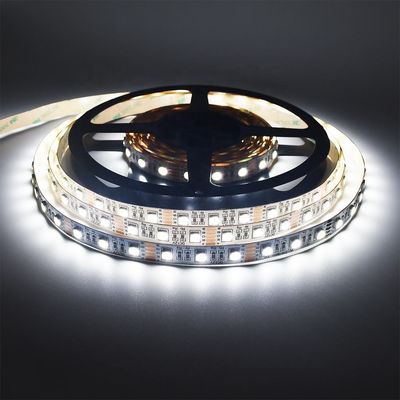 24V SMD 5050 οδηγημένη Rgbw λουρίδα 4 φω'τα 1 στα θερμά άσπρα ελαφριά 5m αδιάβροχα λουρίδας για υπαίθριο