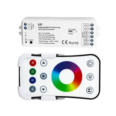 12V 24V RF Rgb RF των ασύρματων οδηγήσεων στον ελαφρύ διακόπτη τηλεχειρισμού ελεγκτών 2.4GHz