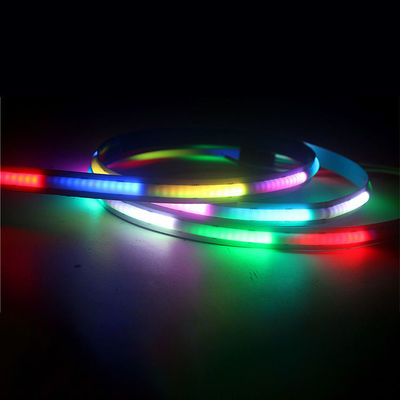 Ελαφριά λουρίδα διάθεσης των RGB οδηγήσεων σπαδίκων έξυπνων καμία ελαφριά λουρίδα 630LEDs/M χρώματος σημείων πλήρης