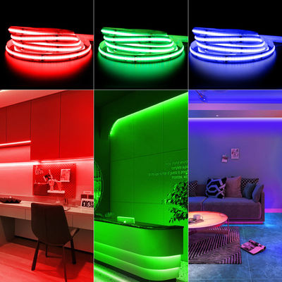 η λουρίδα Rgb 768Leds/M 24V Ip65 των 756LEDs/M Rgb οδηγήσεων σπαδίκων 10mm στεγανοποιεί των οδηγήσεων εύκαμπτων