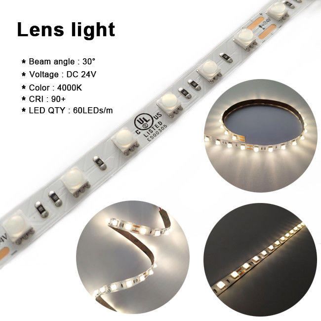 Φακός εύκαμπτο Smd 5050 Rgb οδηγημένη λουρίδα 60LEDs/M συνεχές ρεύμα 24V για το εγχώριο φως